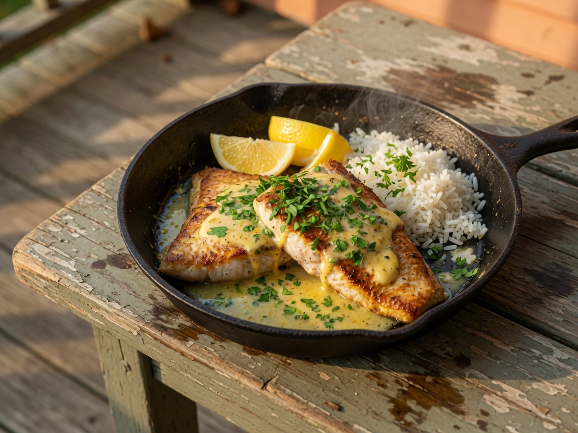 Pan-Fried Yellowtail Snapper